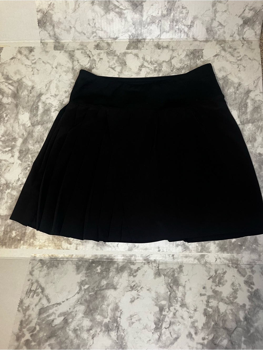 90 Degree By Reflex Black Pleated Athletic Skater Skirt